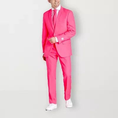 Opposuits Mens Neon Pink Power Suit Set