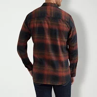 Lee Extreme Motion All Purpose Mens Regular Fit Long Sleeve Plaid Button-Down Shirt