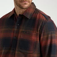 Lee Extreme Motion All Purpose Mens Regular Fit Long Sleeve Plaid Button-Down Shirt