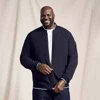 Shaquille O'Neal XLG Reversible Mens Wind Resistant Big and Tall Lightweight Bomber Jacket