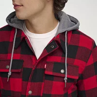 Levi's® Men's Sherpa Lined Hooded Plaid Shirt Jacket