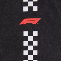 Juniors Formula 1 Racing Oversized Womens Crew Neck Short Sleeve Graphic T-Shirt