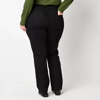 St. John's Bay Womens Mid Rise Straight Leg Jean