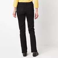 St. John's Bay Womens Mid Rise Straight Leg Jean