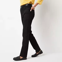 St. John's Bay Womens Mid Rise Straight Leg Jean