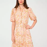 Sam And Jess Womens Short Sleeve Floral Maxi Dress