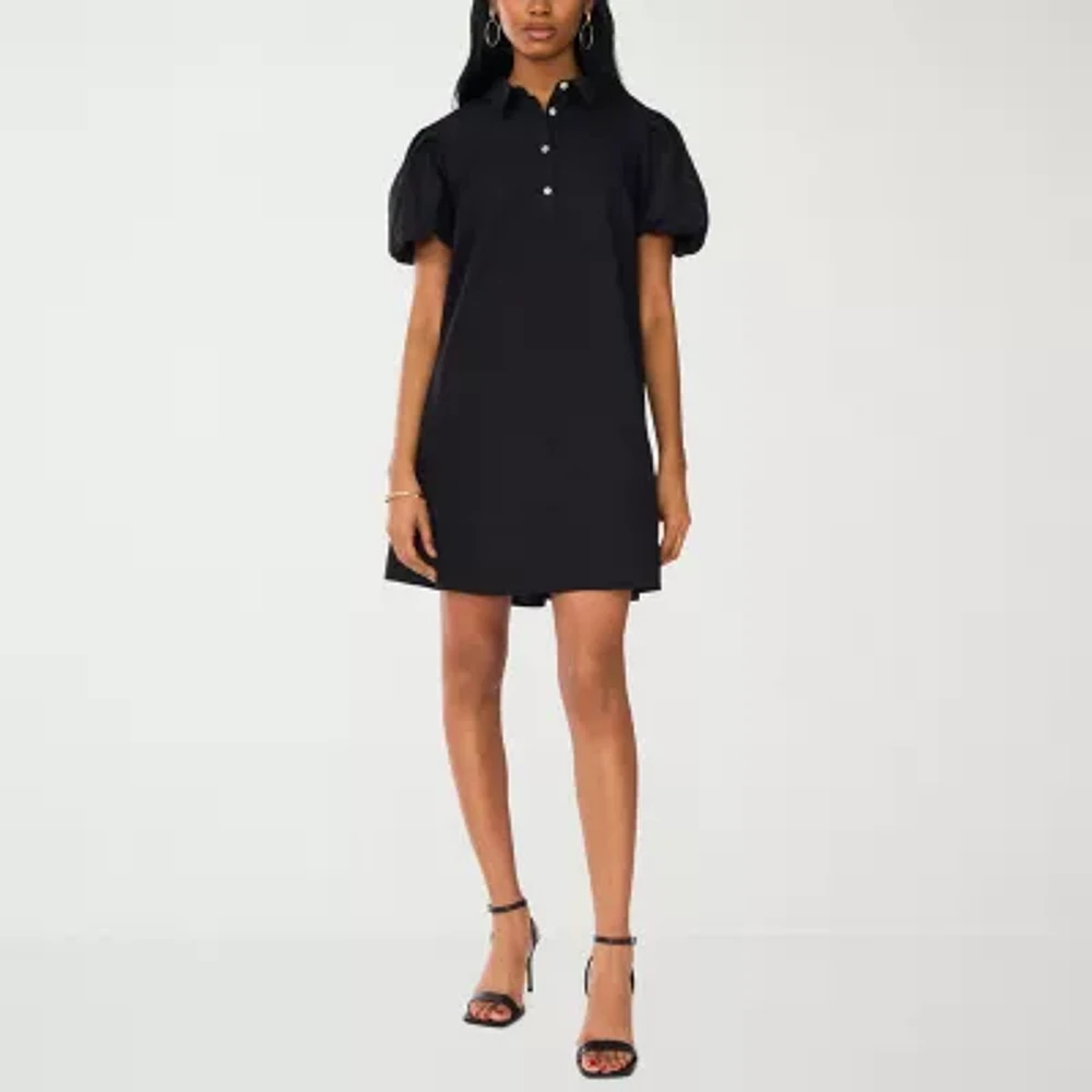 MSK Womens Short Sleeve Shift Dress