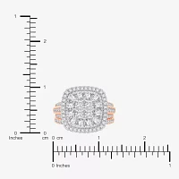 Limited Edition! Womens 1 CT.T.W. Natural Diamond 10K or 14K Gold Cushion Halo Bridal Set