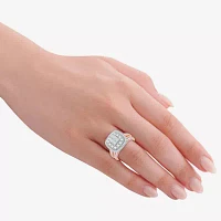 Limited Edition! Womens 1 CT.T.W. Natural Diamond 10K or 14K Gold Cushion Halo Bridal Set