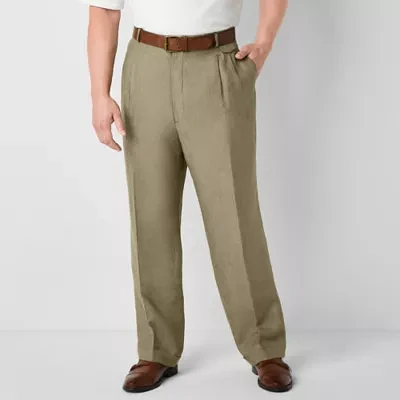 Stafford Mens Big and Tall Regular Fit Pleated Front Suit Pant