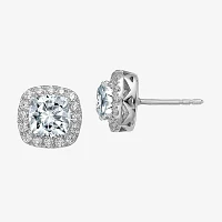 True Light 2 1/2 CT. T.W. Lab Created White Moissanite 14K White Gold 9.6mm Stud Earrings