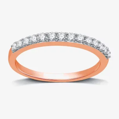 I Said Yes (H-I / I1) 1/4 CT. T.W. Lab Grown White Diamond Sterling Silver or 14K Gold Over Wedding Band