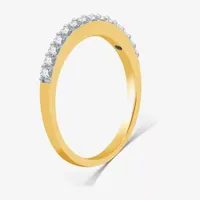 I Said Yes (H-I / I1) 1/4 CT. T.W. Lab Grown White Diamond Sterling Silver or 14K Gold Over Wedding Band