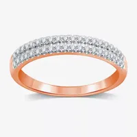 I Said Yes (H-I / I1) 1/4 CT. T.W. Lab Grown White Diamond Sterling Silver or 14K Gold Over Anniversary Wedding Band