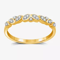 I Said Yes (H-I / I1) 1/10 CT. T.W. Lab Grown White Diamond Sterling Silver or 14K Gold Over Wedding Band