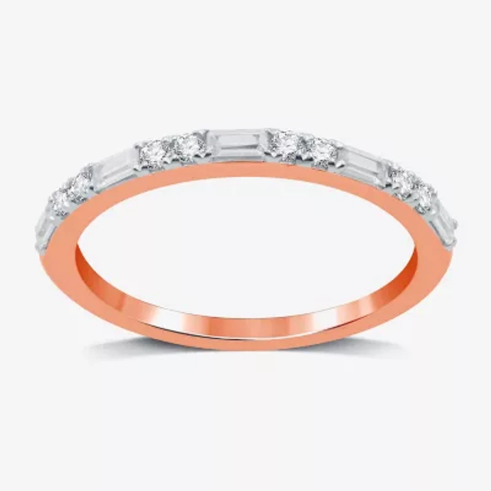 I Said Yes (H-I / I1) 1/3 CT. T.W. Lab Grown White Diamond Sterling Silver or 14K Gold Over Wedding Band