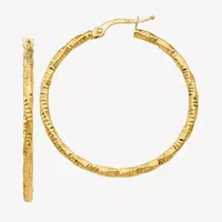 Made in Italy 14K Gold 35mm Hoop Earrings