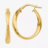 Made in Italy 14K Gold 24mm Hoop Earrings