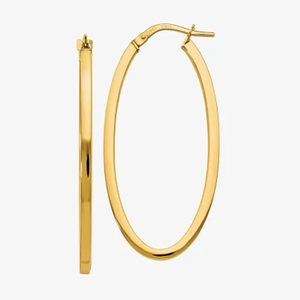 Made in Italy 10K Gold 41mm Hoop Earrings