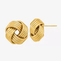 Made in Italy 14K Gold 16mm Knot Stud Earrings