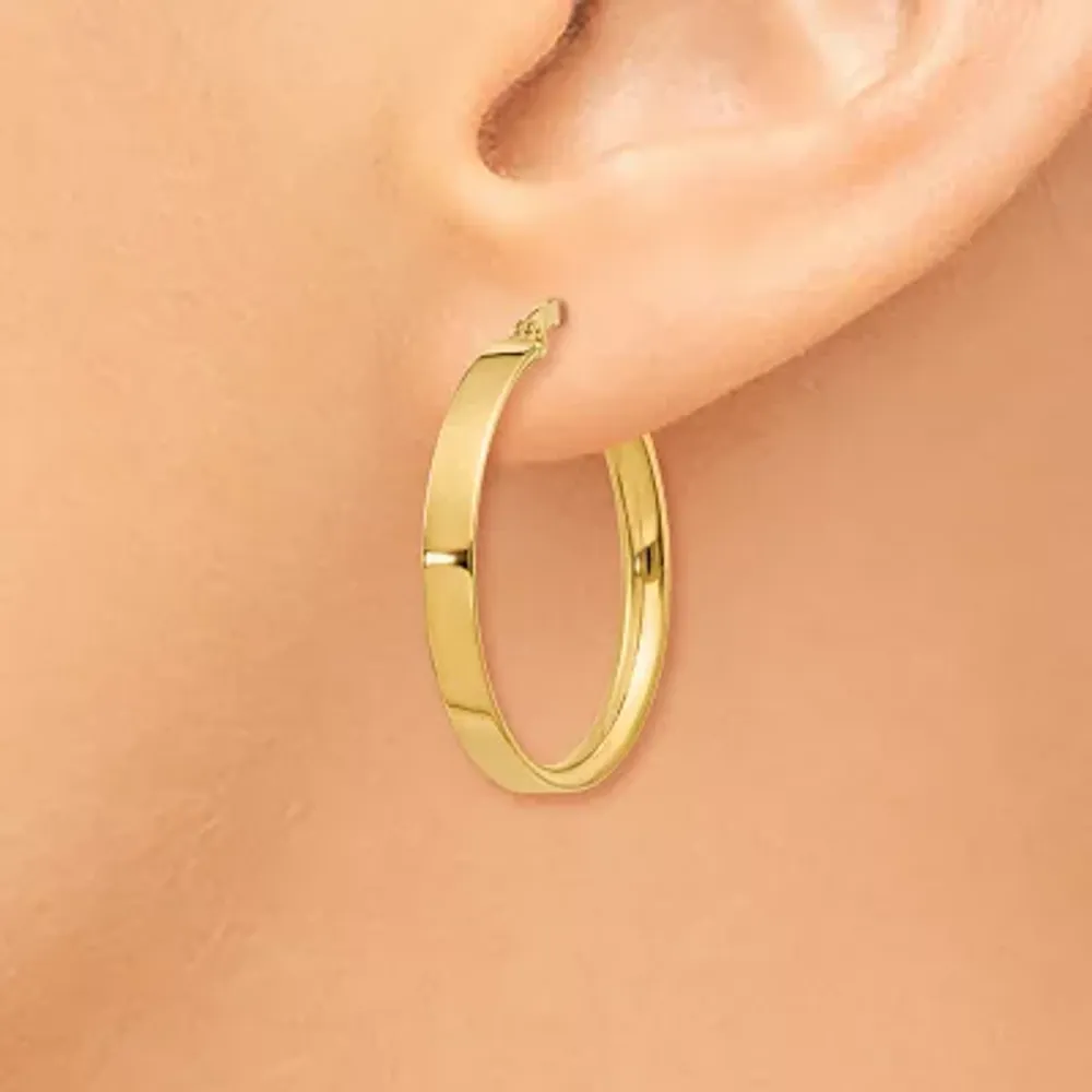 Made in Italy 14K Gold 21mm Hoop Earrings