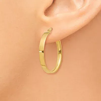 Made in Italy 14K Gold 21mm Hoop Earrings