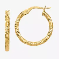 Made in Italy 14K Gold 19mm Hoop Earrings