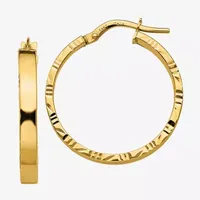 Made in Italy 14K Gold 20mm Hoop Earrings