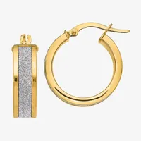 Made in Italy 14K Gold 20mm Hoop Earrings