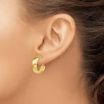 Made in Italy 10K Gold 18mm Hoop Earrings