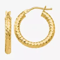 Made in Italy 14K Gold 22mm Hoop Earrings