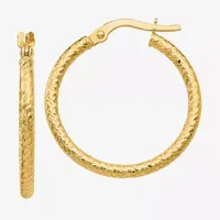 Made in Italy 10K Gold 25mm Hoop Earrings