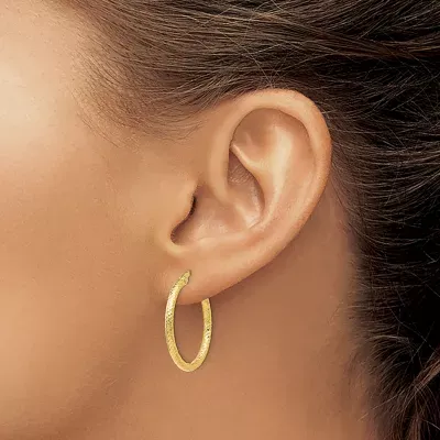 Made in Italy 10K Gold 25mm Hoop Earrings