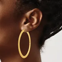 Made in Italy 14K Gold 55mm Hoop Earrings