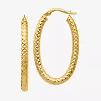 Made in Italy 14K Gold 32mm Hoop Earrings