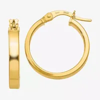 Made in Italy 14K Gold 19.7mm Hoop Earrings