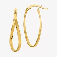 Made in Italy 10K Gold 26mm Hoop Earrings