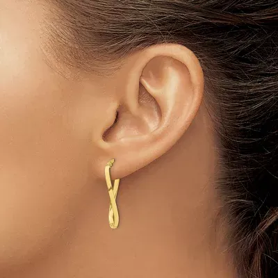 Made in Italy 10K Gold 26mm Hoop Earrings