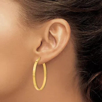 Made in Italy 14K Gold 39.1mm Hoop Earrings