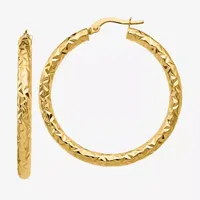 Made in Italy 14K Gold 34mm Hoop Earrings