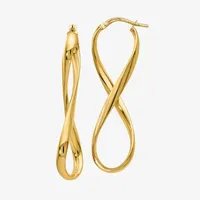 Made in Italy 14K Gold 46mm Hoop Earrings