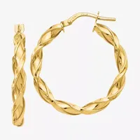 Made in Italy 10K Gold 25mm Hoop Earrings