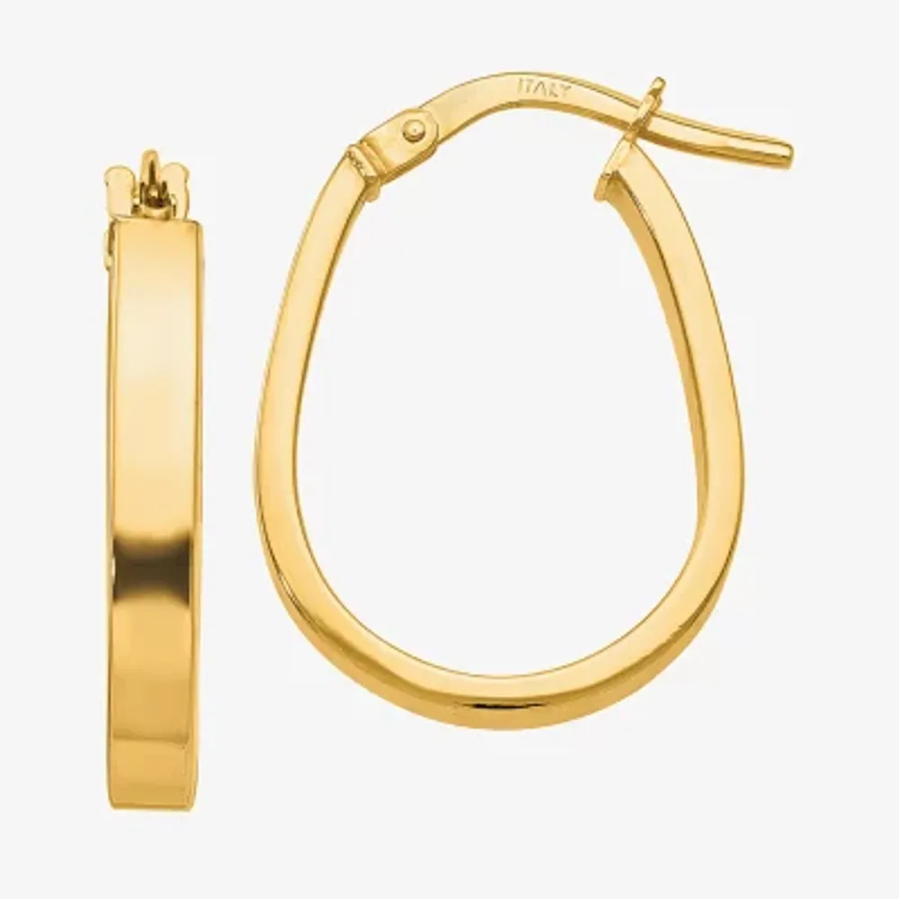 Made in Italy 10K Gold 22mm Hoop Earrings