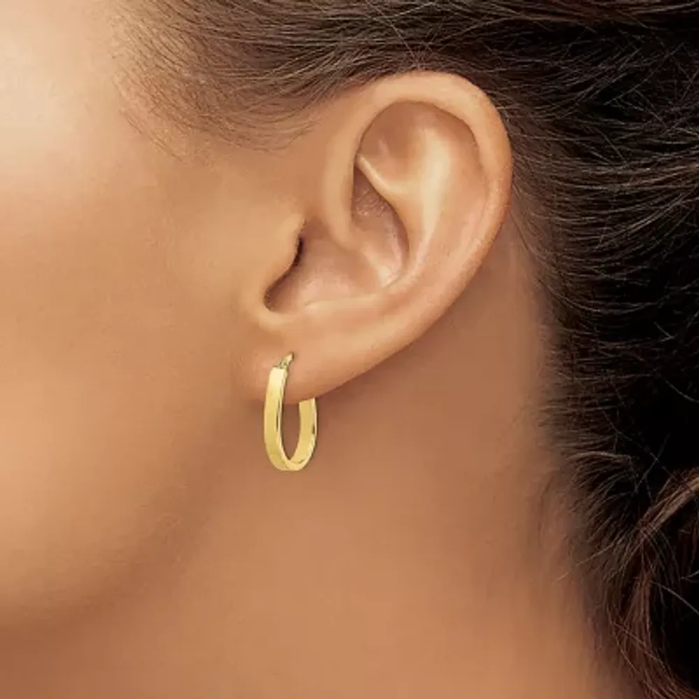 10k Real Gold Baby Huggie Small Hoops Earrings 10mm
