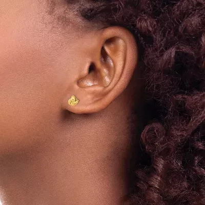 14K Gold Knot Earring Set