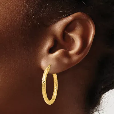 14K Gold 30mm Hoop Earrings