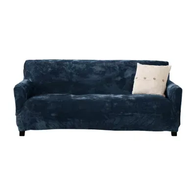 Linery Stretch Velvet-Plush Sofa Slipcovers