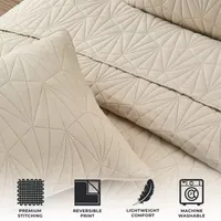 Linery Geometric Pinsonic 3-pc. Reversible Quilt Set