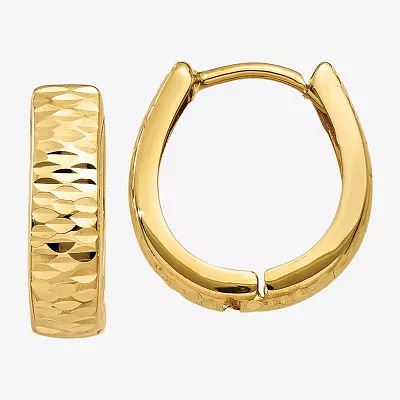 14K Gold 12mm Hoop Earrings