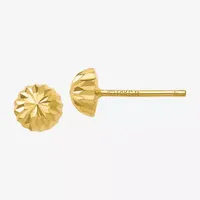 14K Gold 5mm Round Stud Earrings